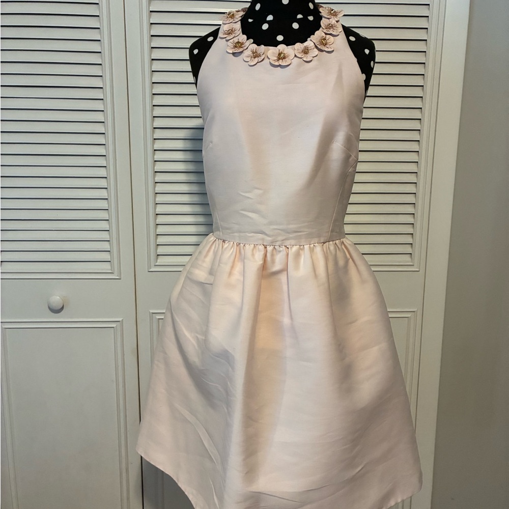 Kate Spade Blush Pink Halter backless dress. Size 12 - Picture 3 of 14